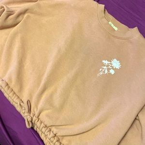 Pink Cropped Crewneck